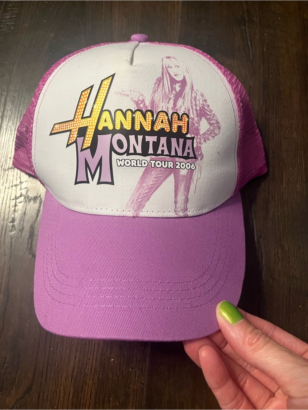 Hannah Montana World Tour 2006 Purple Mesh Trucker Hat